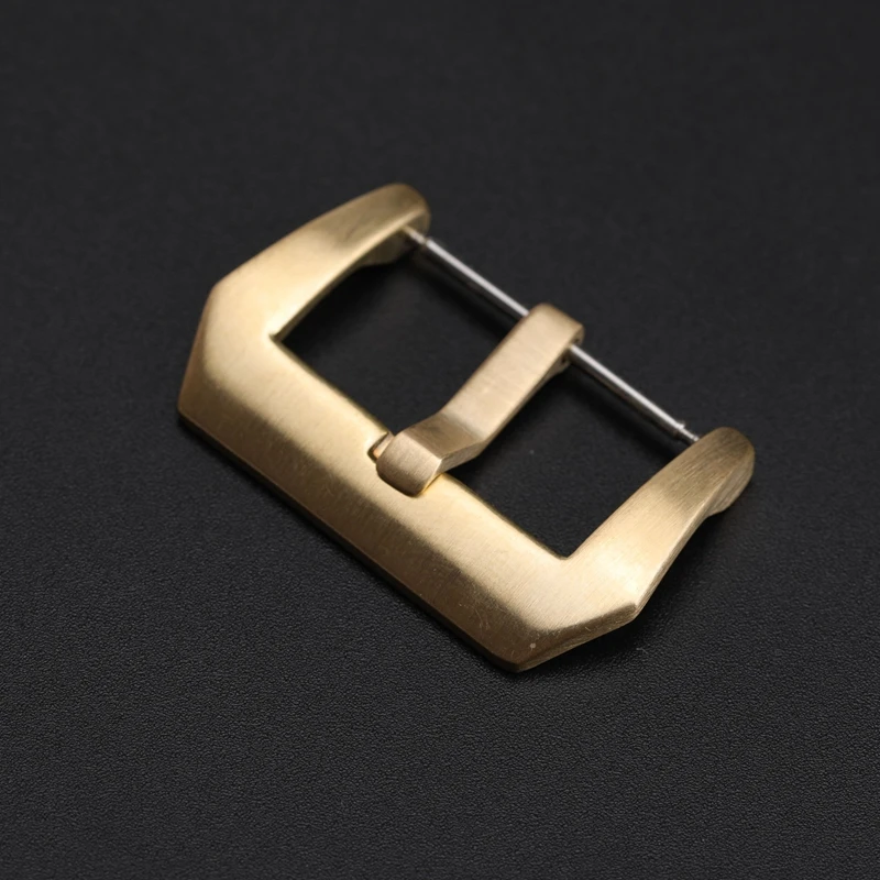 WYGICOO 18 20 22 24mm CUSN8 Bronze Watch Buckle Suitable Leather Strap Buckle Accessories