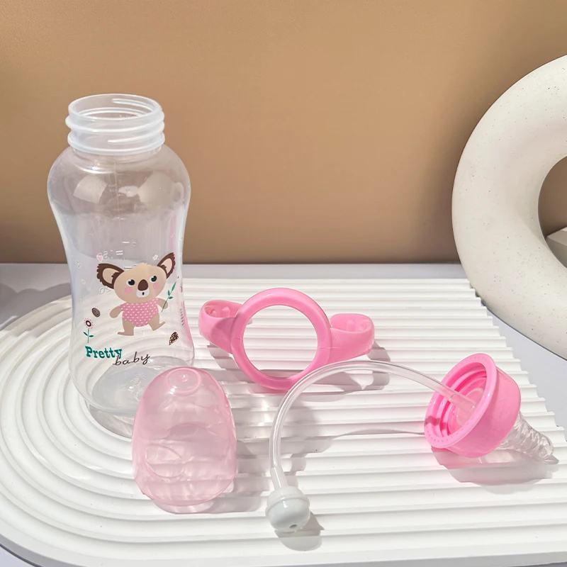 280ml Standard Mouth Pp Baby Feeding Bottle With Handle Bpa Free  Feeding Supplies Baby Bottle