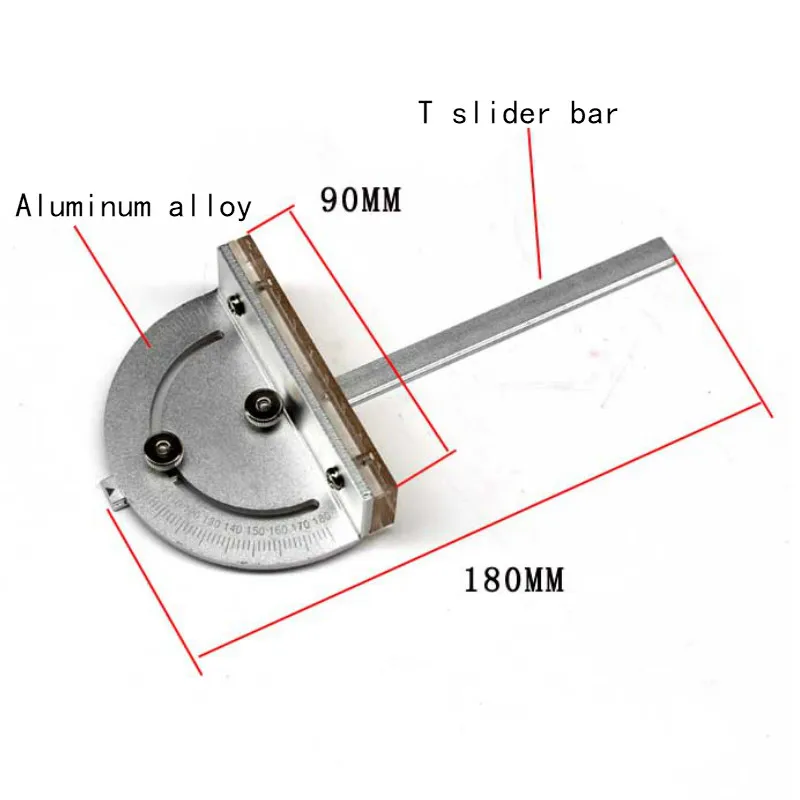 Aluminium Mini Table Saw Clearance Insert Plate Circular Saw Flip Board with Miter Gauge Guide Lifting Spindle Bearing Motor Set