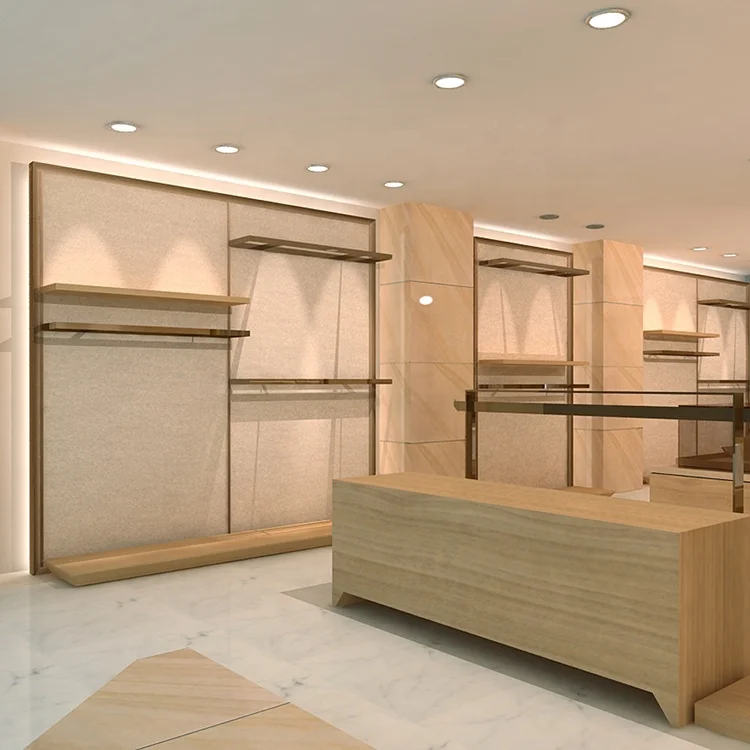 High End Retail Furniture Garment Shop Display Showcase Design Ladies Fashion Store Interior Design For Women Boutiques