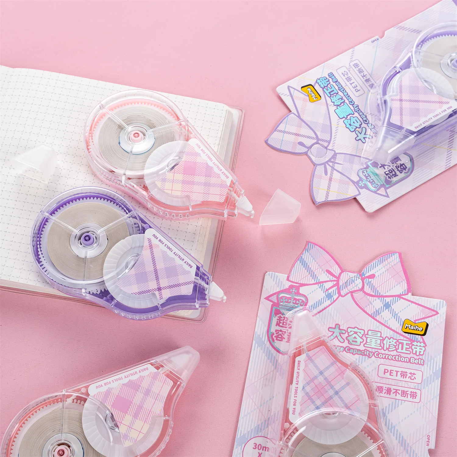 Maihe Cute  30 meters affordable modification  large capacity correction tape multi-functional tools for students modified word