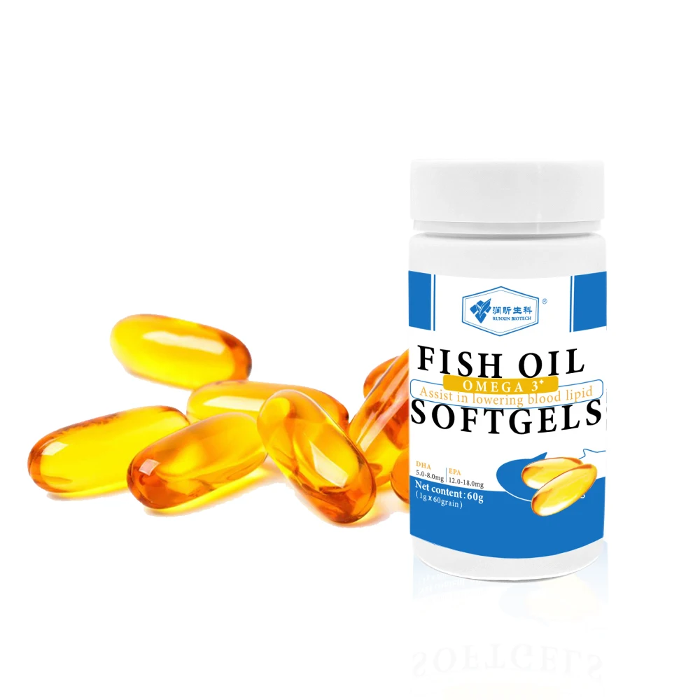 GMP factory ODM natural organic deepsea fish oil contains Omega-3 and has the essential acidic oil combination of EPA and DHA