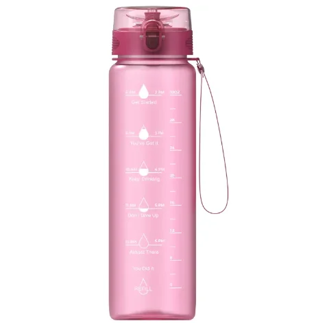 Factory Bulk Sports Outdoor Gym Portable Motivational Water Bottle with Time Mark