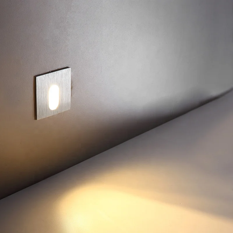 PASSUN modern design aluminum indoor recessed wall foot lamp led stair step light