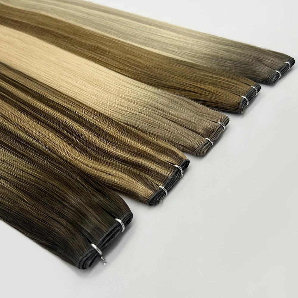 Changshunfa 2022 New Product Factory Price Russian Human Hair Single Weft Genius Weft Human Hair Extensions
