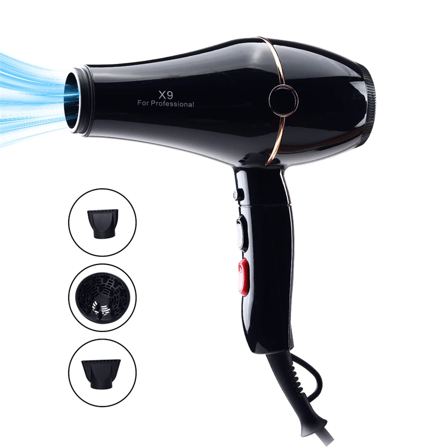 X9 Wall Mounted Professional Hotel Professional Blower Cold Hot Air Electric Hair Dryer Plastic Ionic Salon 3 2 1 1 Concentrator