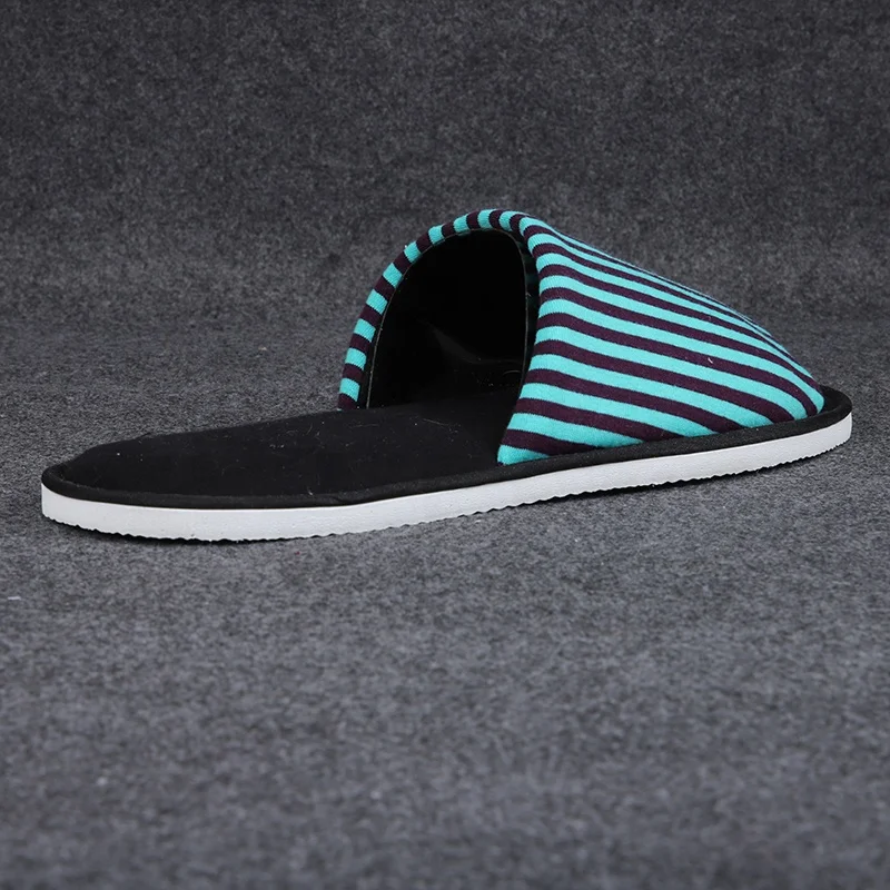 Manufactory Price OEM ODM Open Toe Linen Mens Casual Slides Slippers Disposable Hotel Slipper Spa