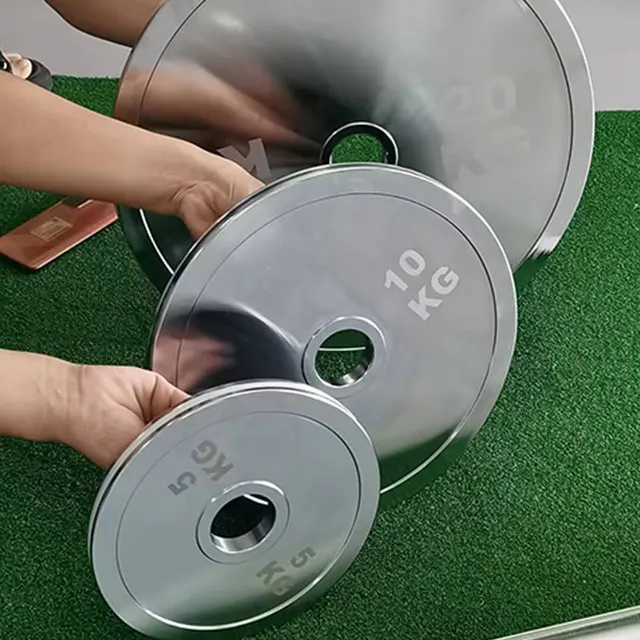 Gym Weight Lifting Workout Pure Steel Plating Powerlifting Weight Steel Plates 0.25 25 155Kg Electroplated Steel Barbell Plate