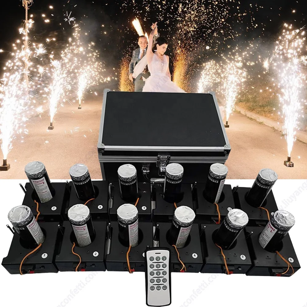 12 pcs receiver fireworks firing system for stage indoor cold fountain
