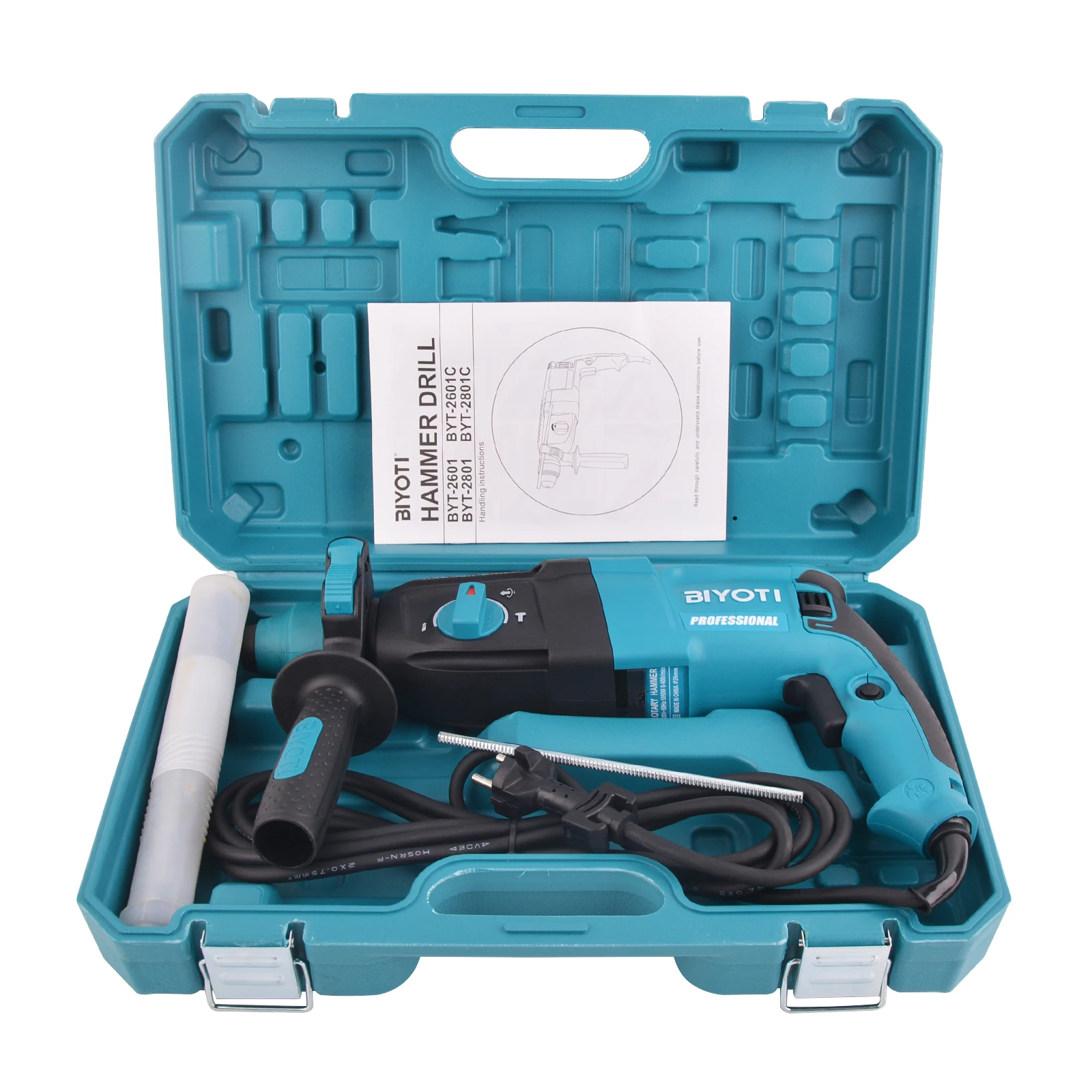 BIYOTI Professional 110 V-240 V Rotary Electric Hammer 26 mm Rotary Drill Manual Hammer Used For Drilling