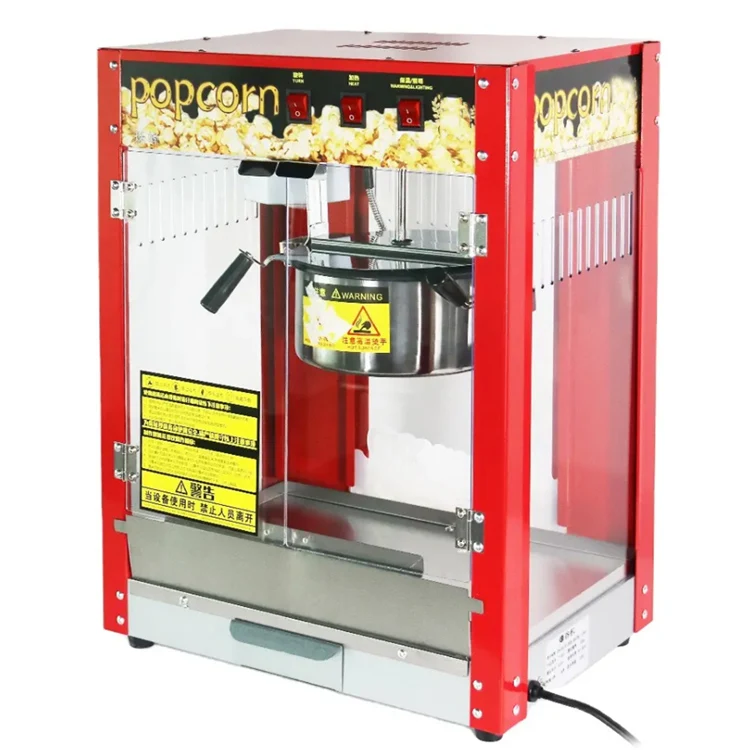 Factory hot selling electric Stainless steel caramel popcorn making machine maker Industrial commercial 110V 220V for sale