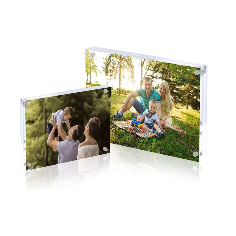 Magtoon Custom Wholesale 5X7 Inch Sublimation Magnet Picture Luxury Premium Magnetic Acrylic Photo Photograph Block Frame