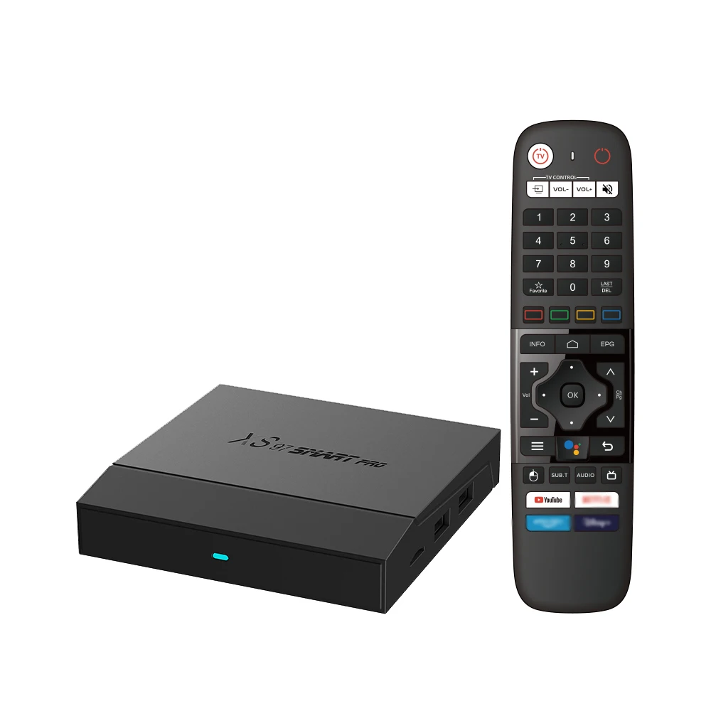 Best Selling Amlogic 905X4 XS97 SMART Pro Voice Control Rj45 Interface 1000M Adaptive Android Tv Box