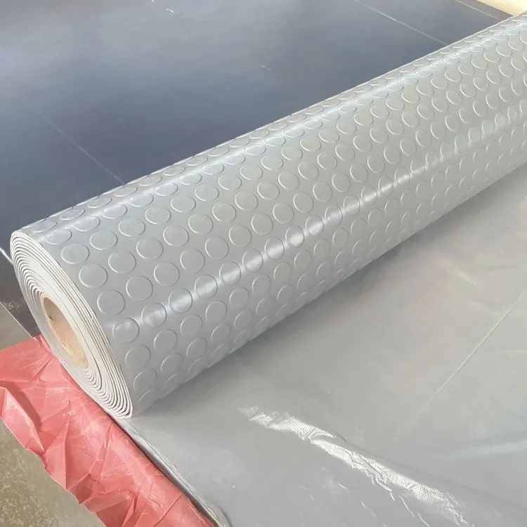 Button coin round coin-grip rubber flooring rolling mat Flooring Matting Rolls sbr rubber mat