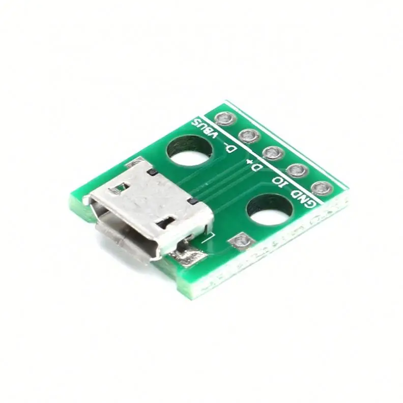 Микро-USB адаптер DIP 5-контактный гнездовой разъем тип B pcb конвертер pinboard 2