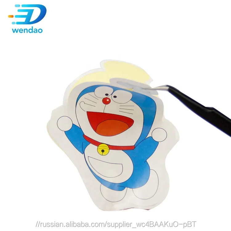 Печать на заказ милый стиль этикетка мультфильм кошка виниловая наклейка