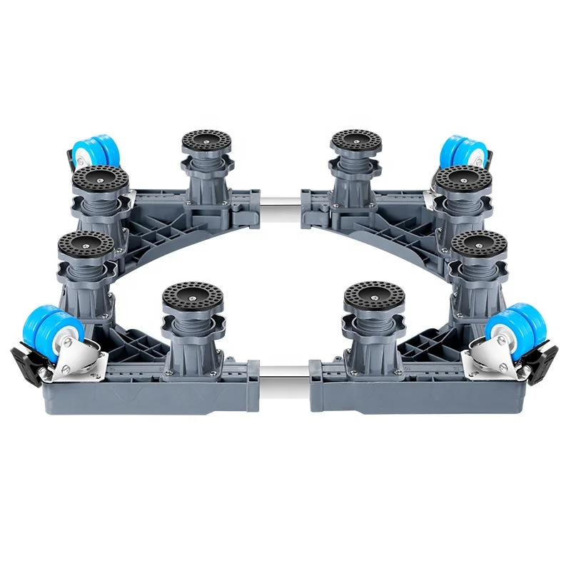 8 feet 4 locking wheels washing machine base with wheels