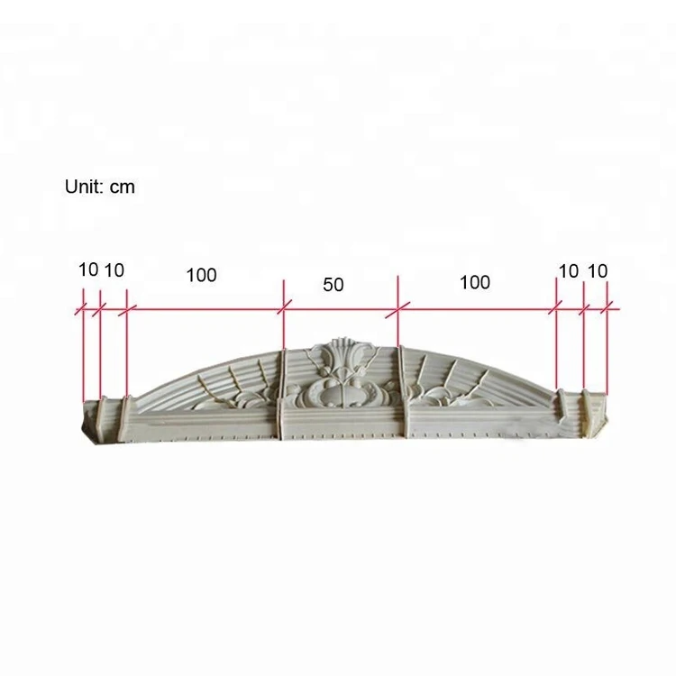 abs plastic arch window moulding designs