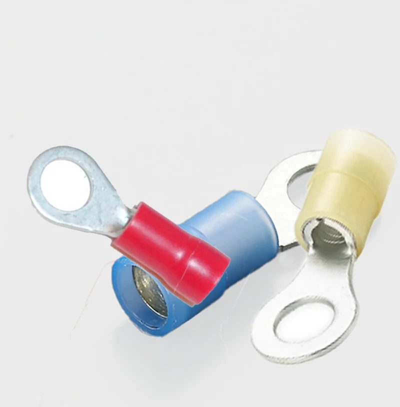 Высококачественный Калибр 22-10 нейлоновый изолированный круглый тип обжимной соединитель электрические клеммы