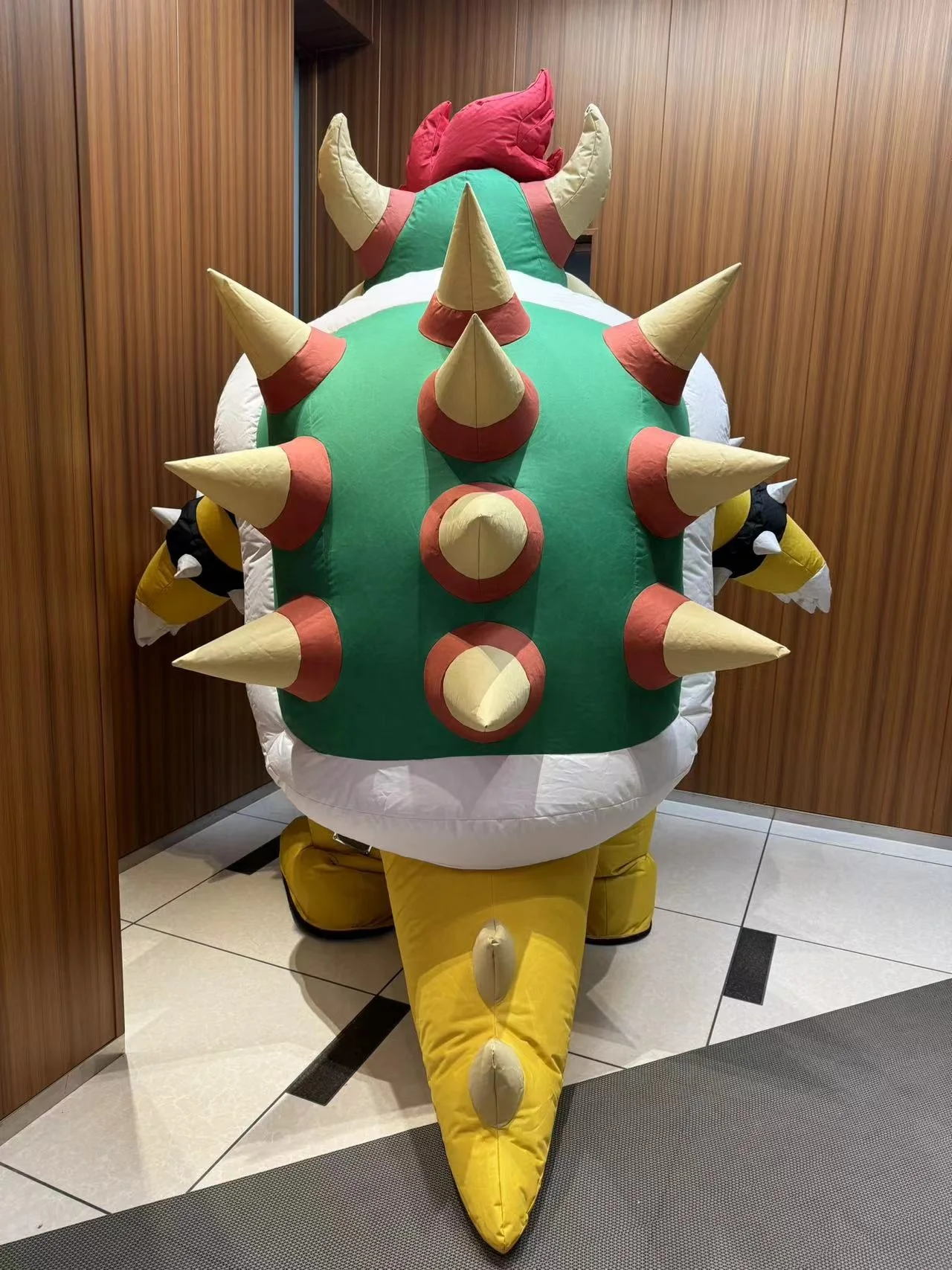 Funny cartoon character cosplay suit inflatable Bowser turtle mascot costume for adults