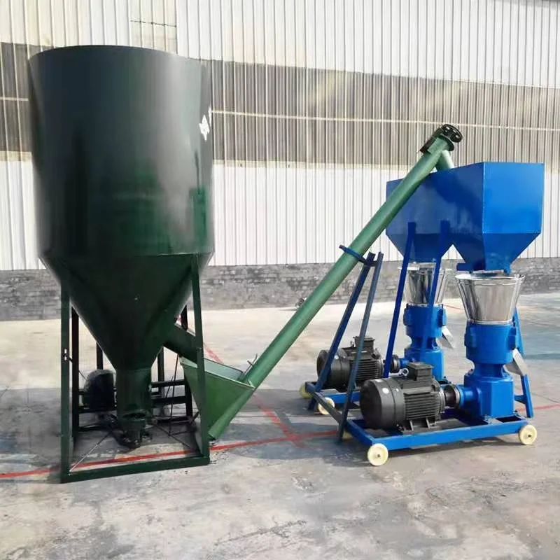 Three phases 380V Biomass pellet maker extruder sawdust combustible flammable ignitable flat die wood chip pellet making machine