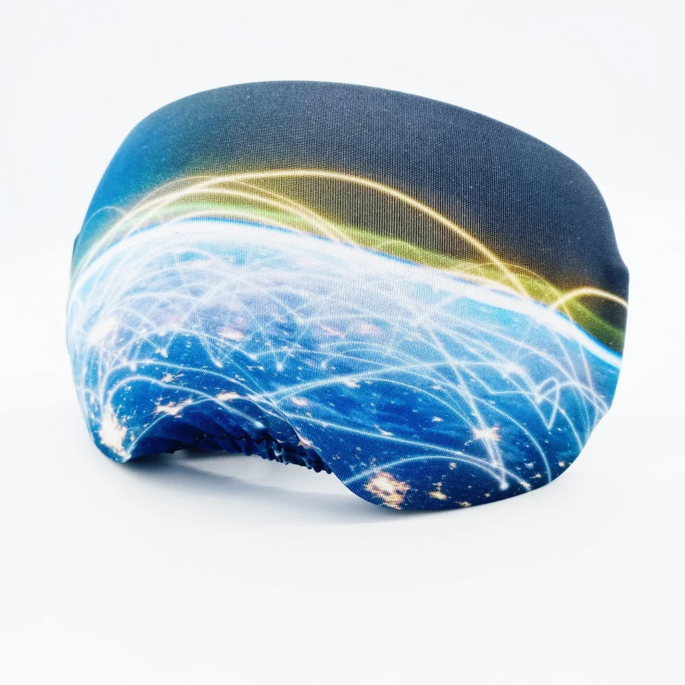 Fast delivery promotional costom space design goggles glass cover