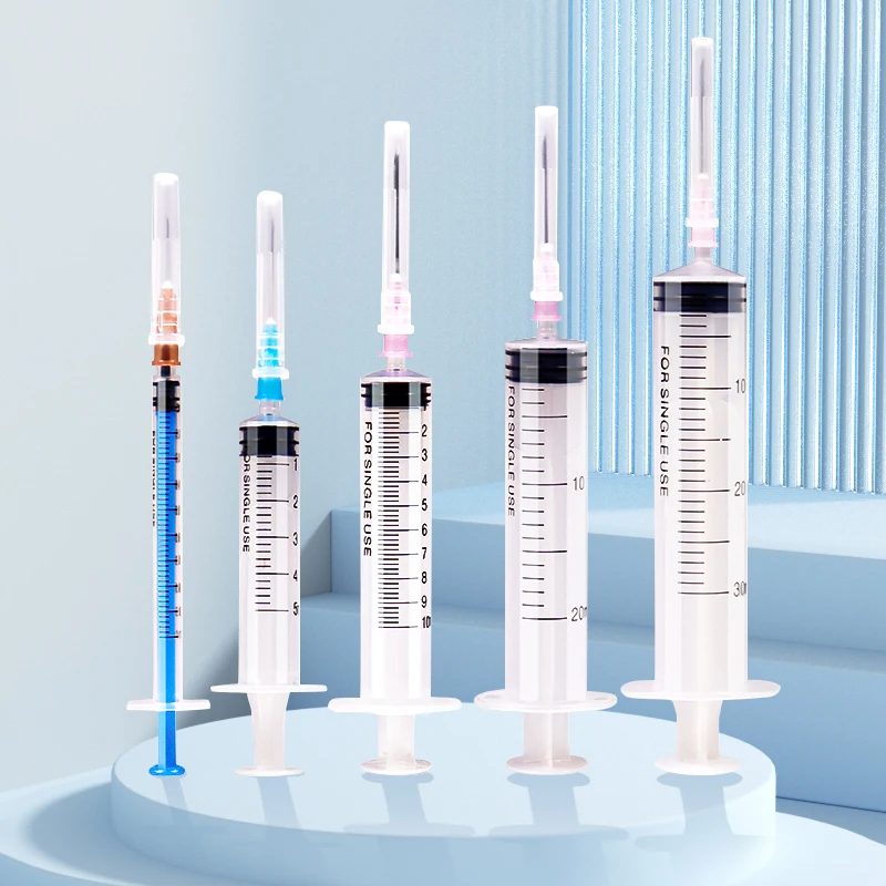 Disposable syringe manufacturing plant 1ML 2ML 3ML 5ML 10ML 20ML veterinary syringe with needle