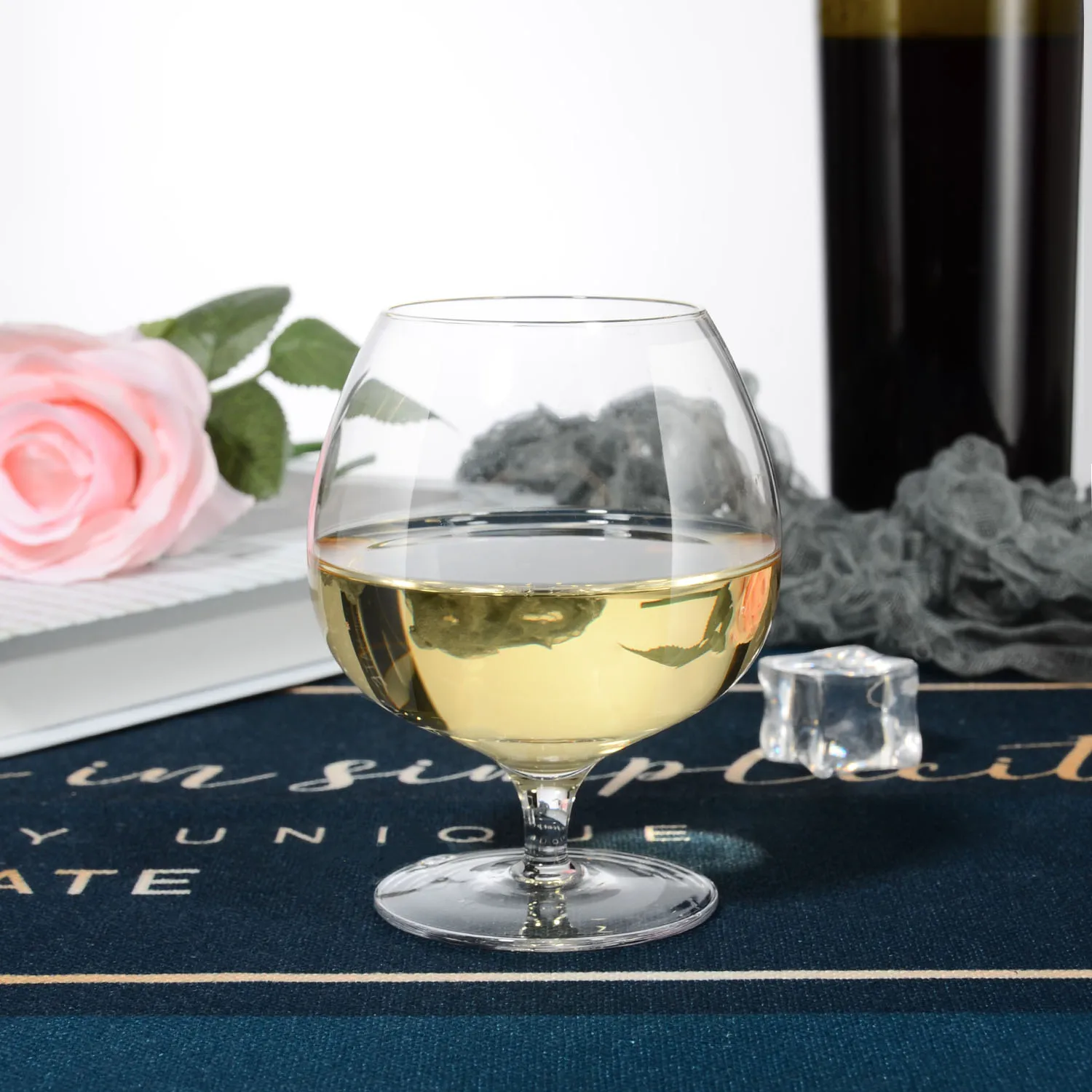 Samlife-BD20252 Brandy Snifter Hand Blown Clear Glass Cognac Brandy Glasses