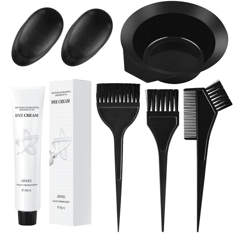 Diwei Hair Dye Light Gray Hair Color Quickly Dyes And Fixes Color Lasting Effectively Fashion Whitening Hair Coloring Cream