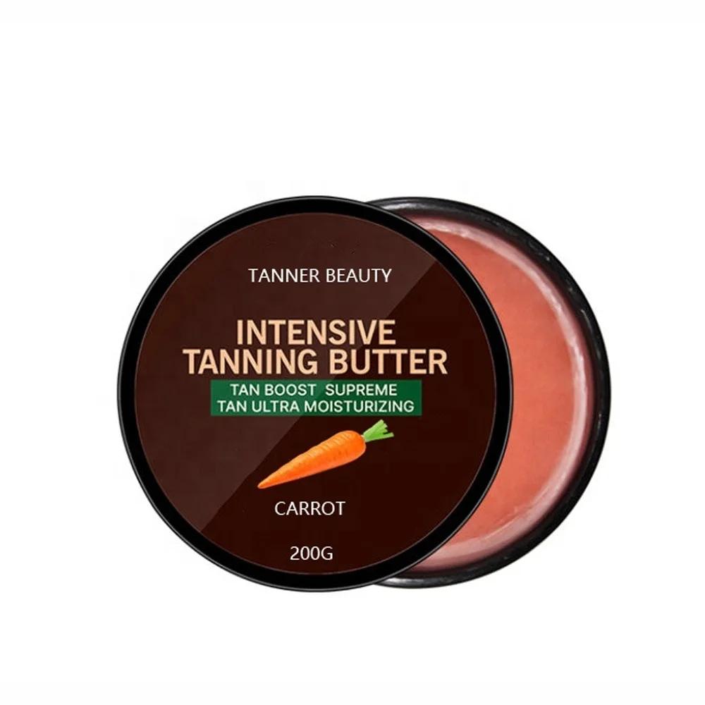 200g Private Label Carrot  Intensifying  Tanning Accelerator Butter Gel