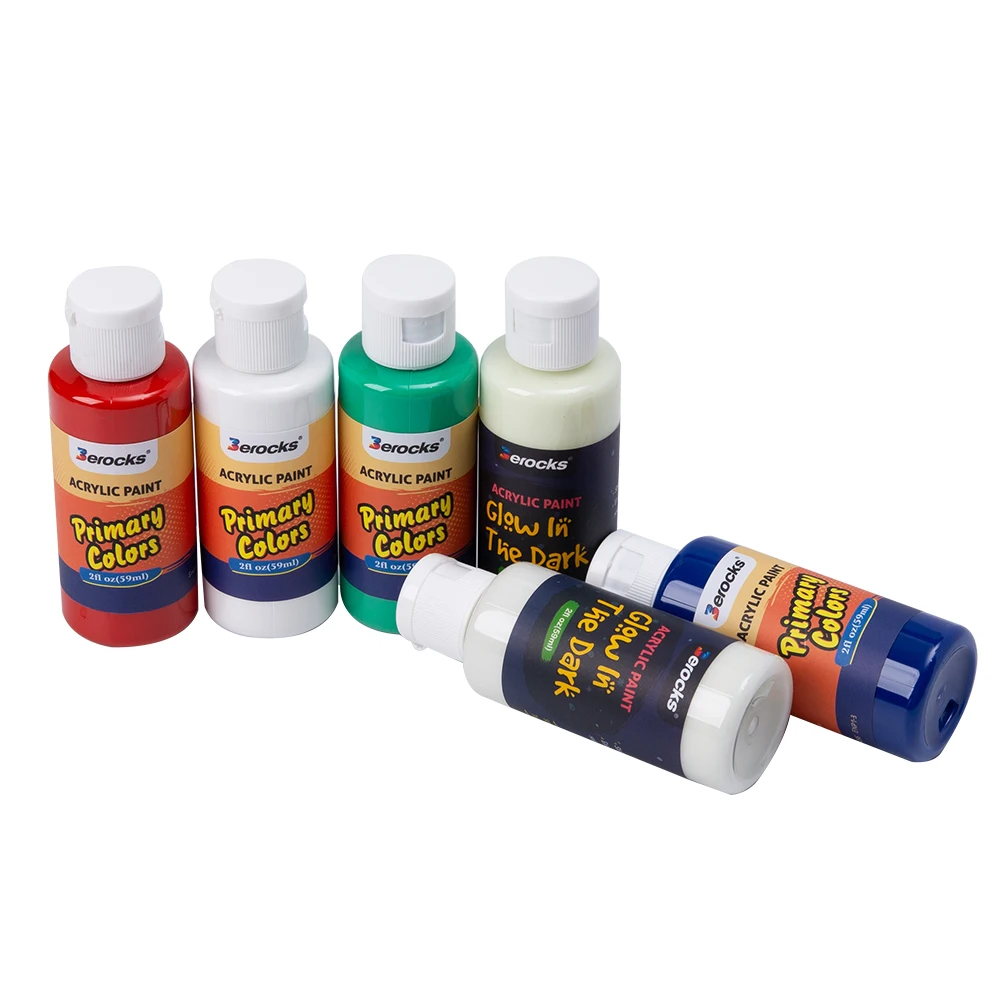 Colors Acrylic Paint Set 24 Colors 2 Ounce  Acrylic Paint Set For All Kinds Of Surface