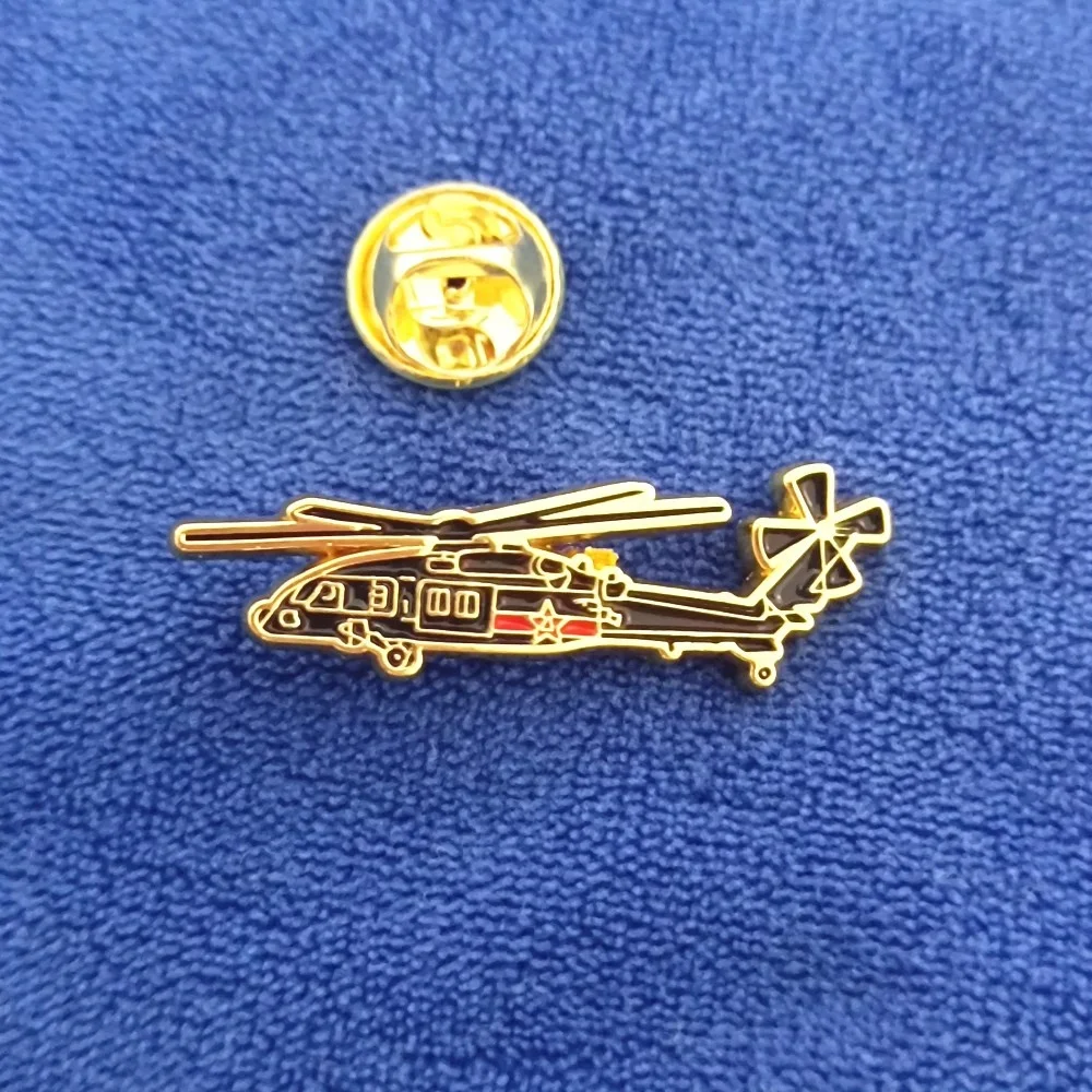 custom soft enamel helicopter lapel pins,Gold Plated Epoxy Star  Fly Wings Plane  Pin badge