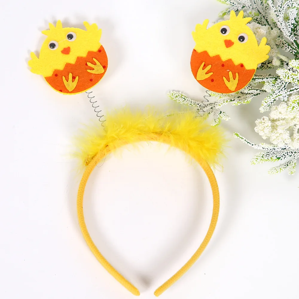 New Design Hot Sell Cheap Price Easter Decorations Hairband Bunny Egg Kids Cute Party Decoration Easter Headband