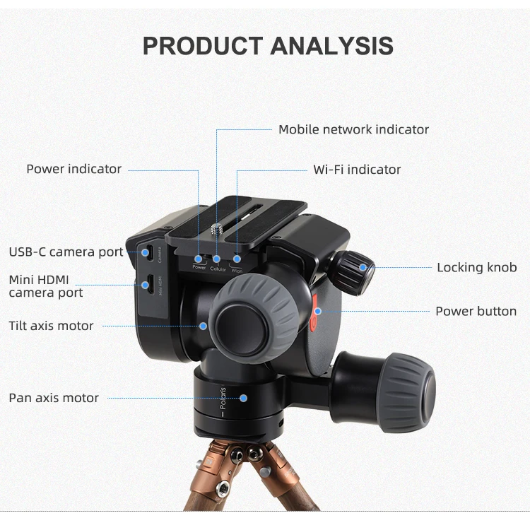 BENRO OEM Aluminum Camera DV Telescope Accessories equatorial mount electric tripod ball head