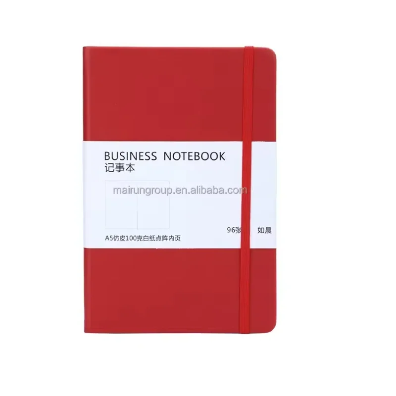 Free Sample Wholesale A5 PU Leather Notebook Hardcover Lined Business School Supplies Binding Journal Planner Notebooks
