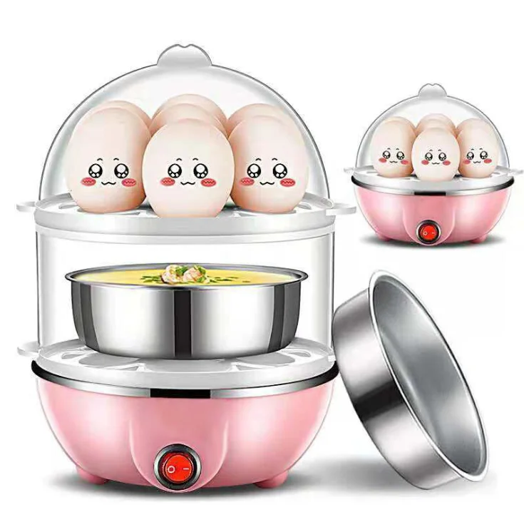Wholesale quality cheap double layer 14 egg electric boiler egg steamer egg cooker