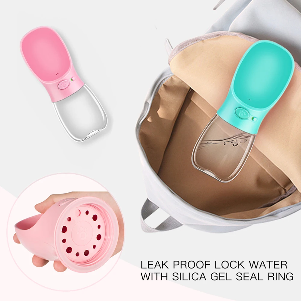 
Wholesale Factory Manufacturer Plastic Travel Drink Feeder Portable Pet Dog Water Bottle 