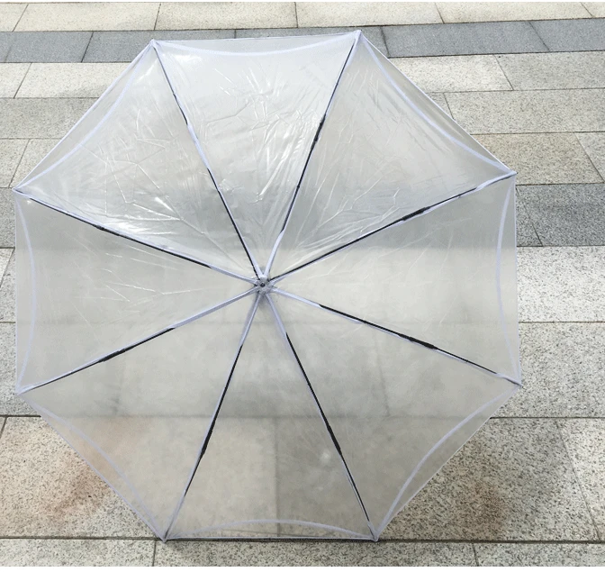 Высококачественный перевернутый обратный переработанный пластиковый Зонт от дождя прозрачный зонт
