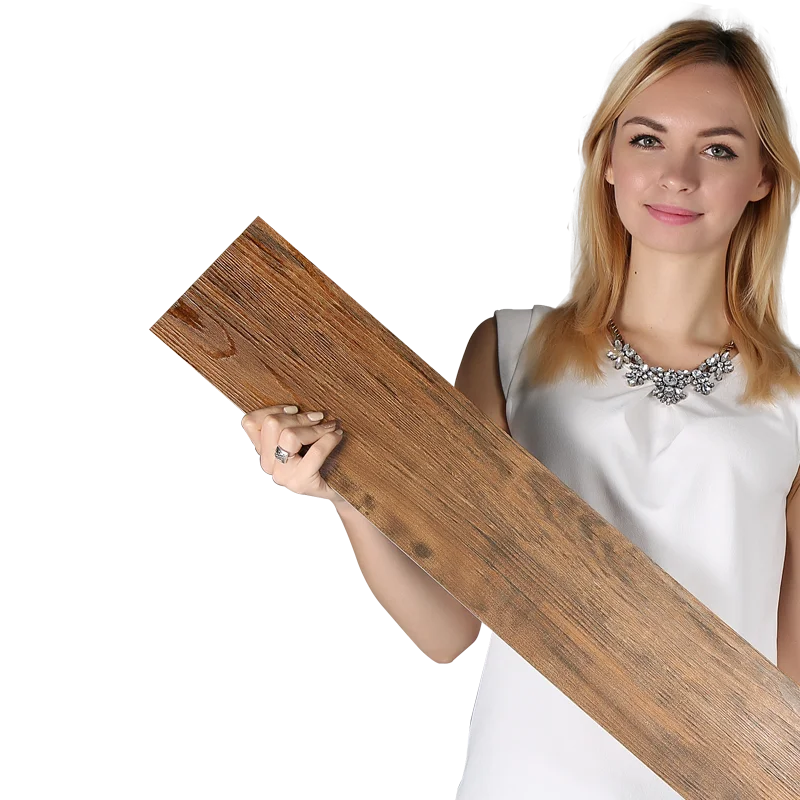 
SPC Vinyl Click Lock Self Adhesive Flooring Cover Plank Pattern Vinyl Flooring 