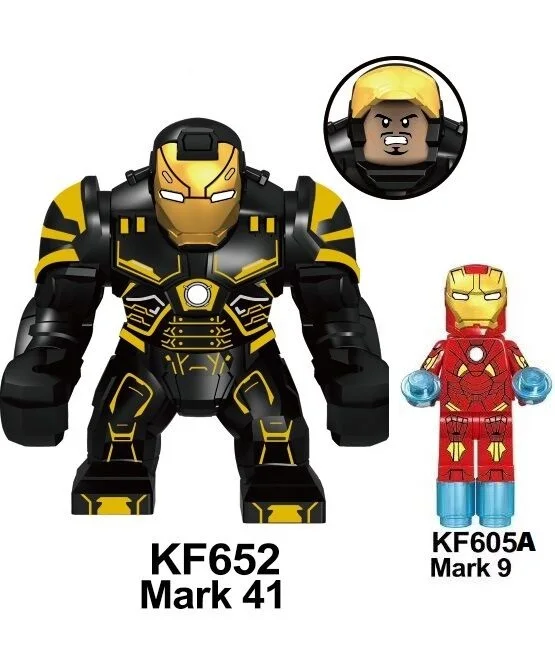 Movie Heroes American Mark Big Building Blocks Figures Smart Toys For Kids Gift KF6064 KF6065