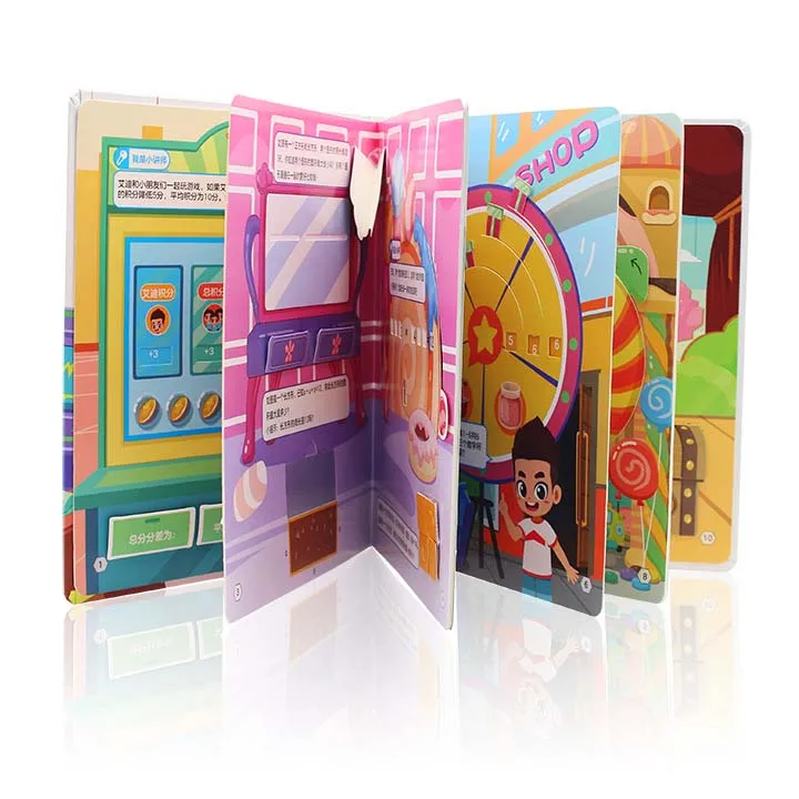 
Wholesale child book kids Children English Short Story Round Corner Pop Up Book Board Book 