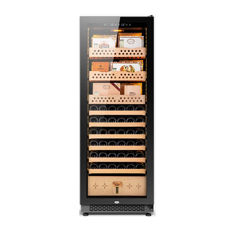 Factory Wholesale Compressor Cigar Refrigerator Constant Temperature And Humidity Cigar Cabinet&Wine Cooler