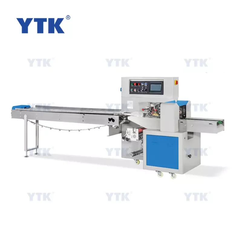 Automatic Snack Sugar Bread Cookie Pillow Flow Pack Machine