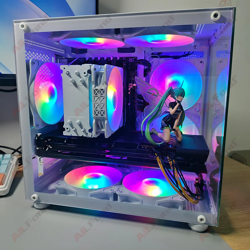 R5 1600 AMD RX 580 8G DDR4 RGB A320 motherboard AM4 full gaming pc CUSTOM computer set equipment desktops wholesale build pc