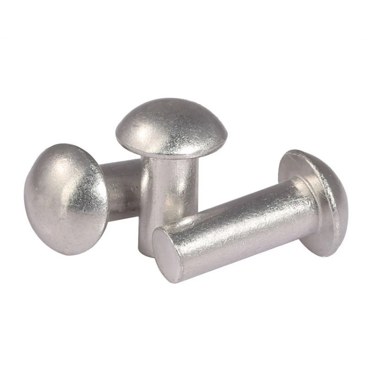 Rivet Stainless Steel GB DIN 660 Round Head Solid Silver M1-M8 Plain