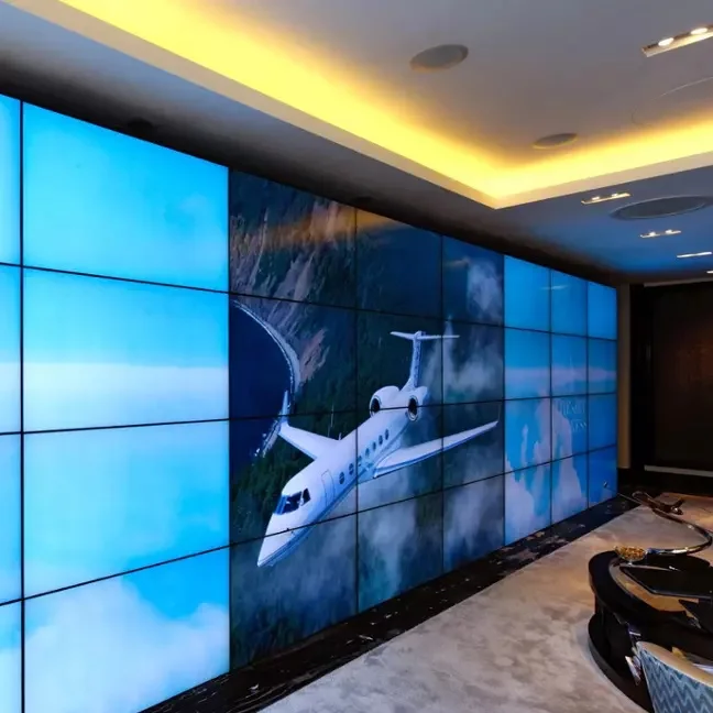 46 49 55 Inch Indoor 4k 2x2 3x3 Mutil Splicing Advertising Player Screen Narrow Bezel 1.8mm 3.5mm Display Lcd Video Wall