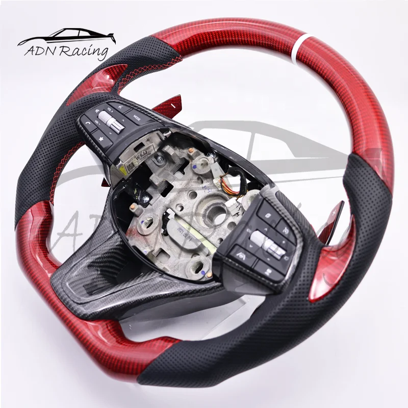 For Hyundai Genesis G70 Carbon Fiber Steering Wheel 2018-2023