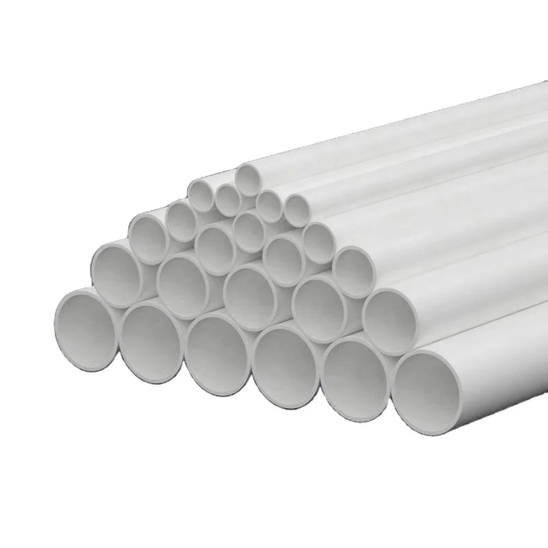 Light weight Medium Duty White Grey Rigid Pvc conduits Pipe Plastic Tubes