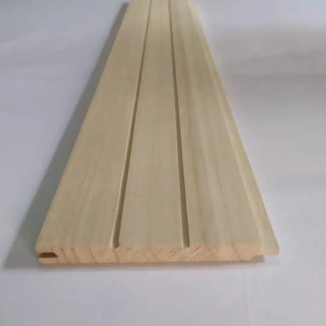 Furniture Indoor Composite Planks Solid Pine Wood Interior Wall Paneling for Bathroom Cabinet