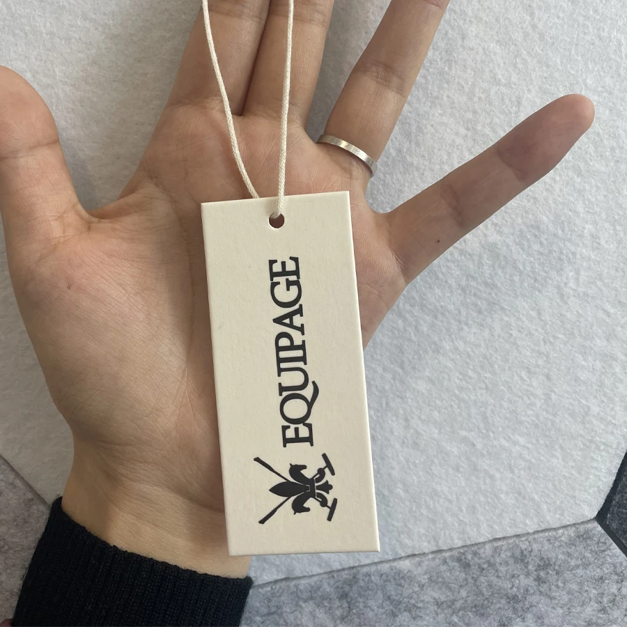 Fashion Clothing Hang Tags Hard Paper Tag With Custom Logo Luxury